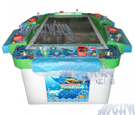 Seafood Paradise 2 6 Player Arcade Machine, Video Redemption, Fish Hunter Game