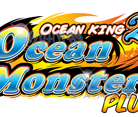 Ocean King 2, Ocean Monster Plus Arcade Machine, Video Redemtion, Logo